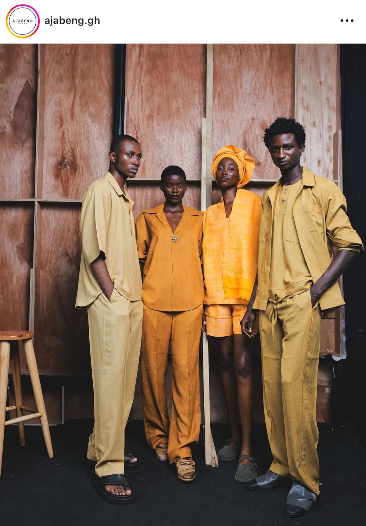 Alcuni look Abajeng fall-winter 2026 (ph Instagram @abajeng.gh)