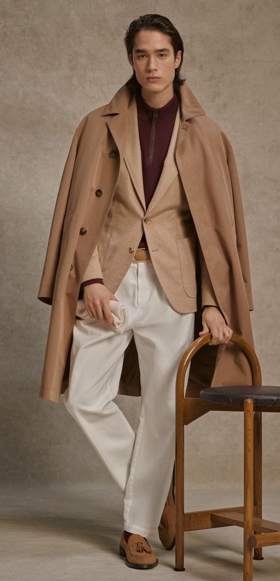 Un look Canali fall-winter 2026/27 (courtesy Canali)