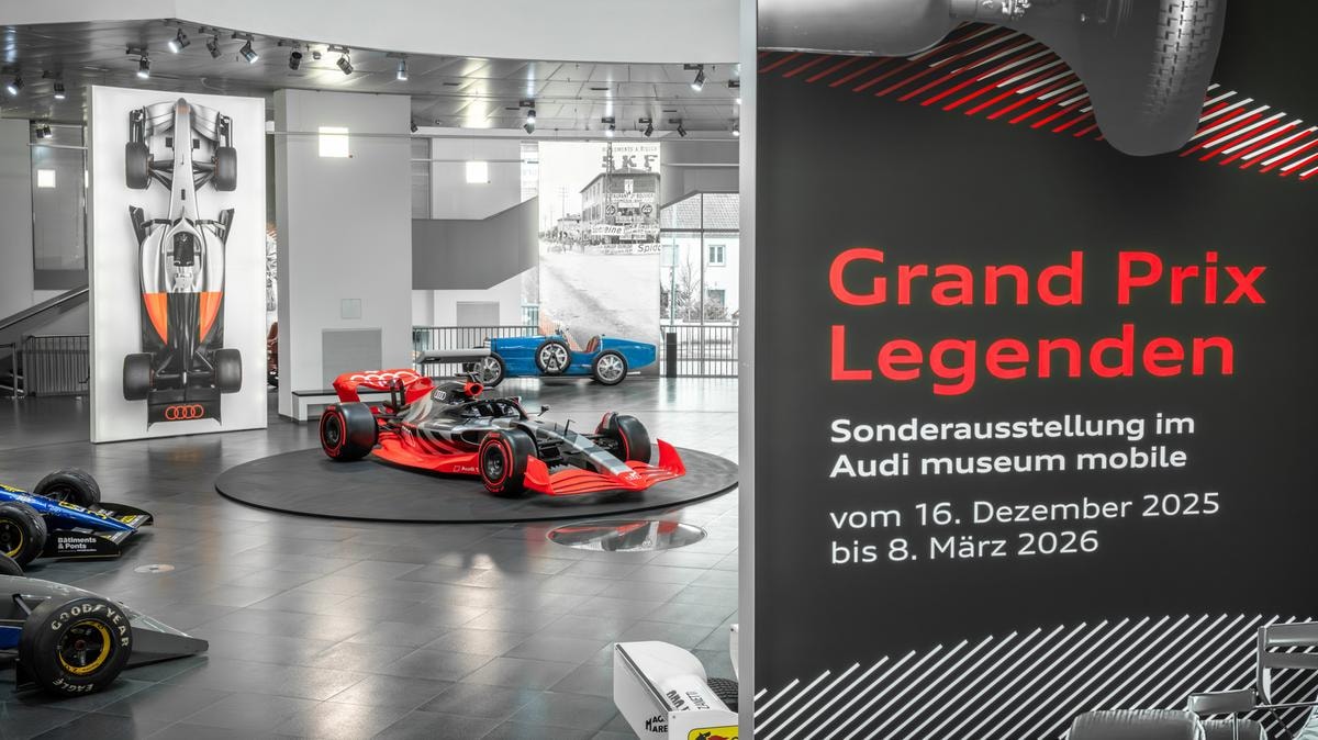 Audi verso la Formula 1 2026: a Ingolstadt la mostra che racconta un secolo di Gran Premi