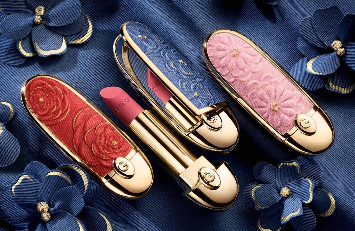 La collezione Blooming denim spring 2026 di Guerlain (courtesy Guerlain)