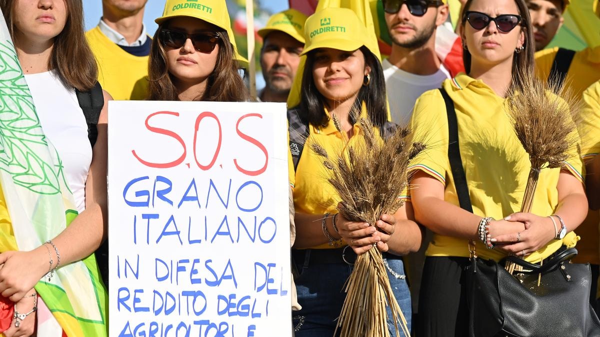 La protesta degli agricoltori