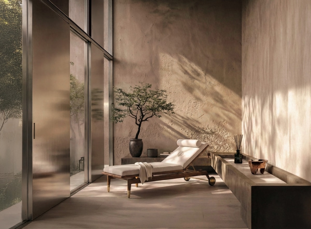 Un interno firmato Visionnaire x The longevity suite (courtesy Visionnaire)
