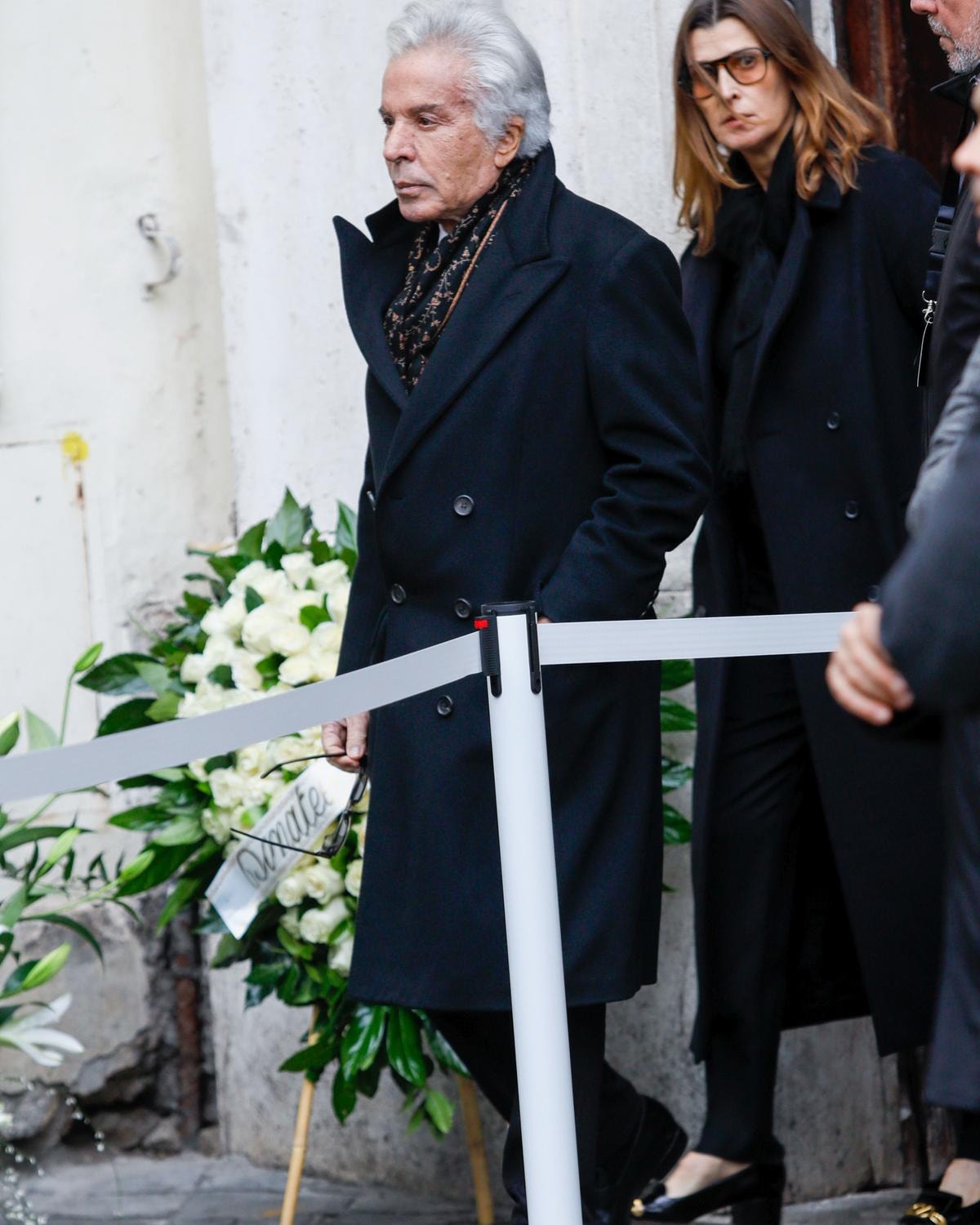 Giancarlo Giammetti alla camera ardente di Valentino Garavani (courtesy Imagoeconomica)