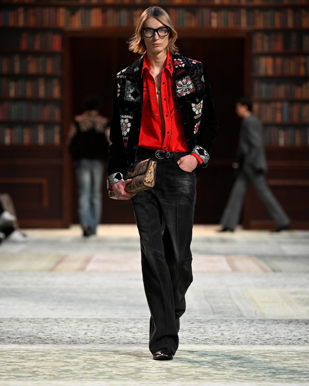 Un look Amiri fall-winter 2026/27 (ph Francesc Ten/MFF)