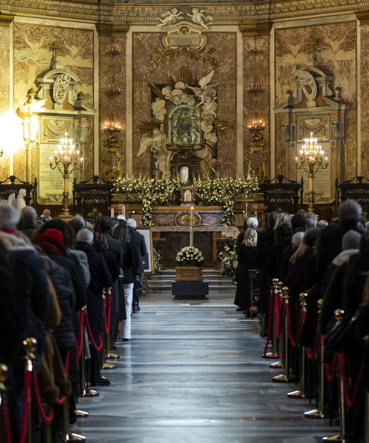 i funerali di valentino garavani alla Basilica di Santa Maria degli Angeli e dei Martiri di Roma (courtesy Fondazione Valentino Garavani e Giancarlo Giammetti)