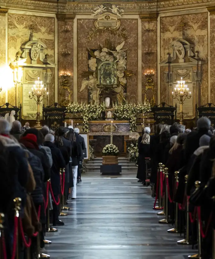 i funerali di valentino garavani alla Basilica di Santa Maria degli Angeli e dei Martiri di Roma (courtesy Fondazione Valentino Garavani e Giancarlo Giammetti)