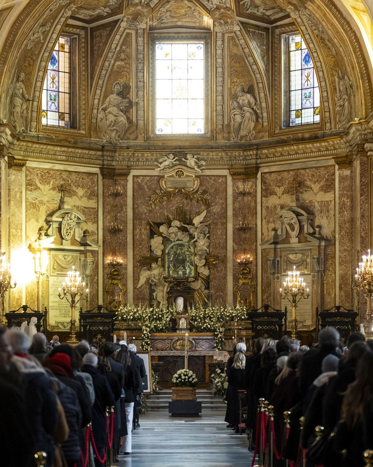 i funerali di valentino garavani alla Basilica di Santa Maria degli Angeli e dei Martiri di Roma (courtesy Fondazione Valentino Garavani e Giancarlo Giammetti)