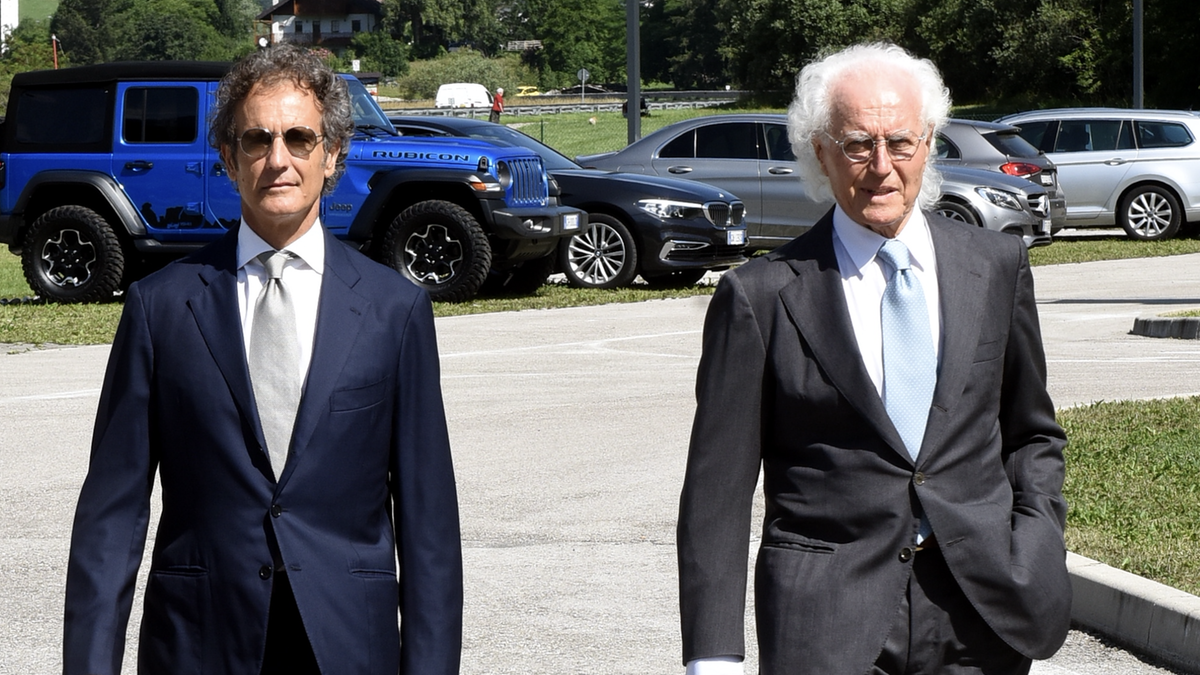 Da sinistra Alessandro e Luciano Benetton