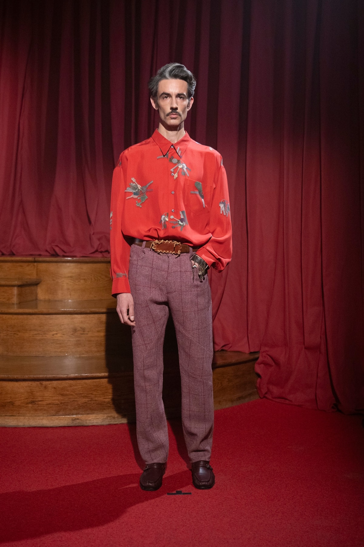 Un look Magliano fall-winter 2026/27 (foto Francesc Ten/MFF)