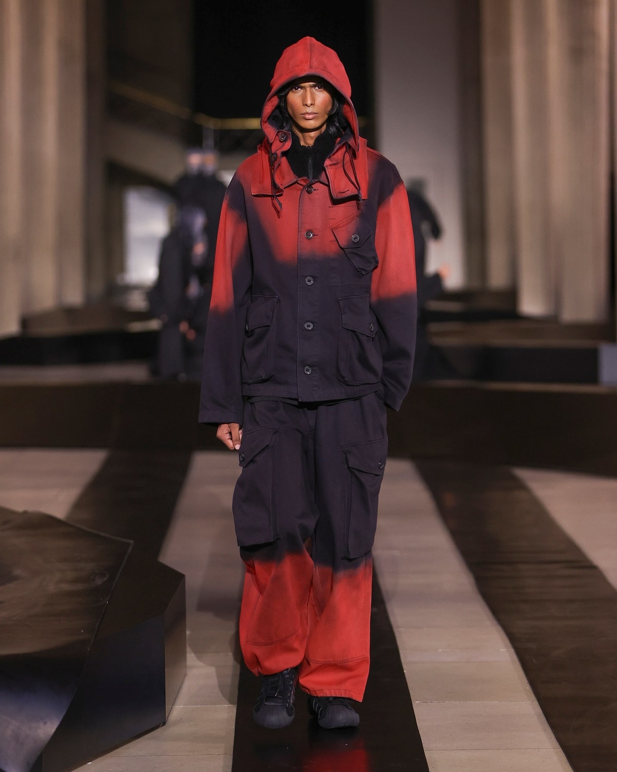 Un outfit Y-3 autunno-inverno 2026/27 (courtesy Y-3)