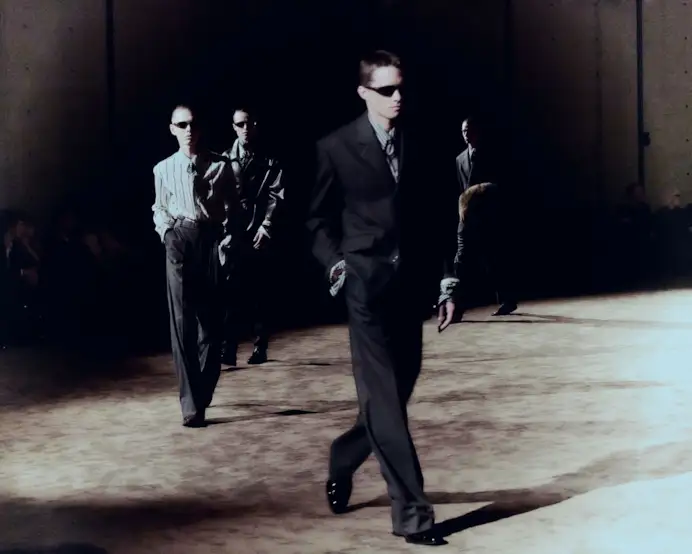 Un look Saint Laurent fall-winter 2026/27 (courtesy Saint Laurent)