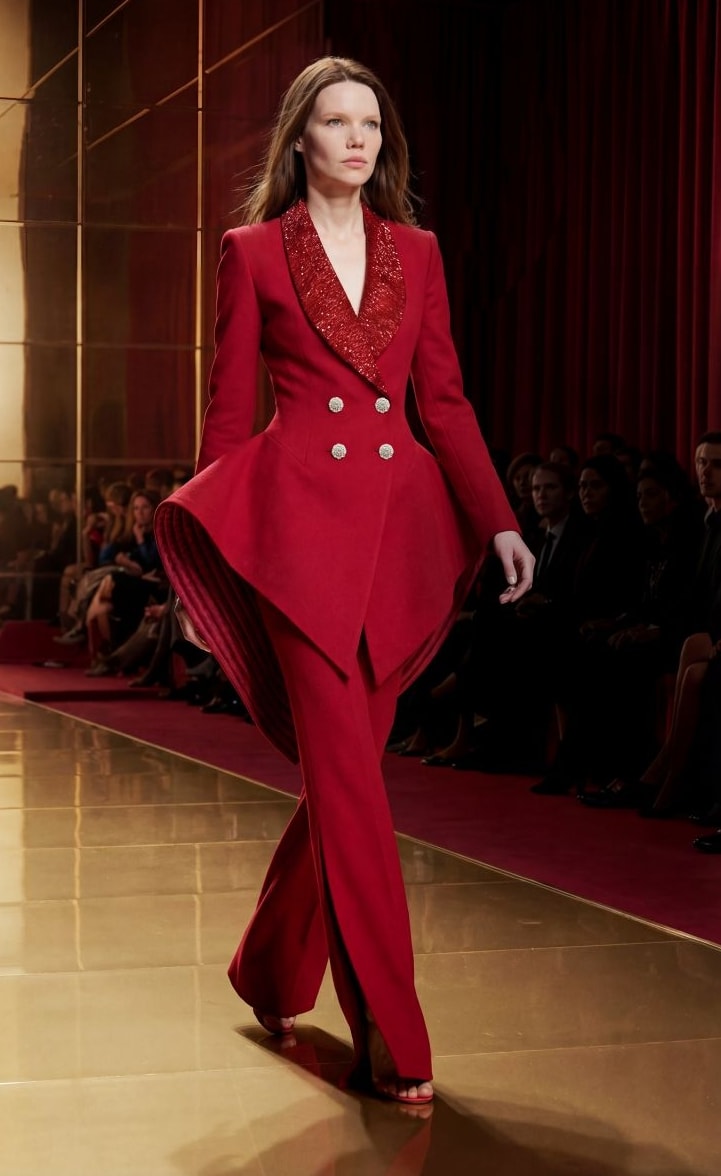 Un look Alexis Mabille spring-summer 2026 alla Paris haute couture (courtesy Alexis Mabille)