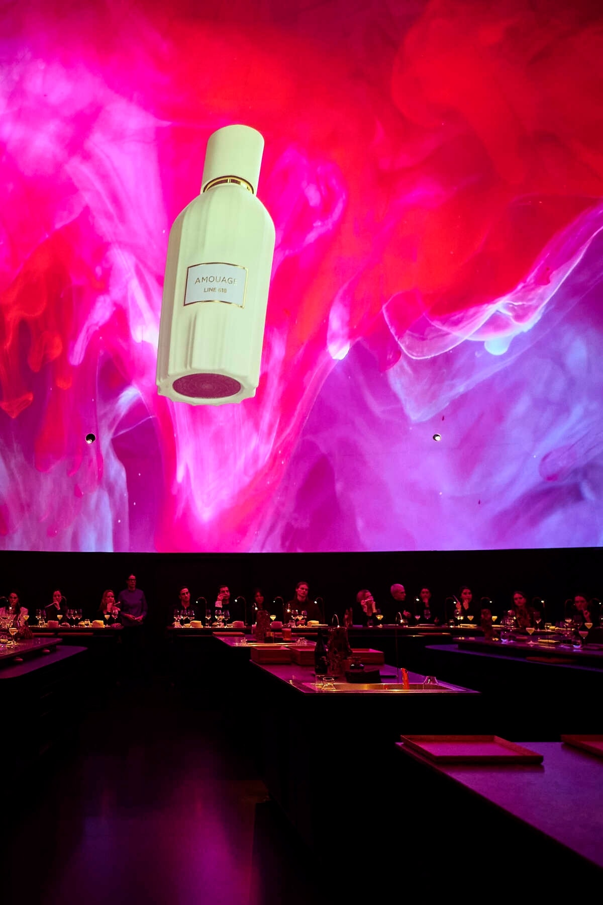 Un momento dell'evento al ristorante Alchemist (courtesy Amouage)