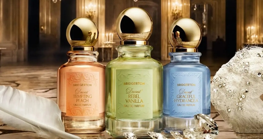 Le tre fragranze di Coty ispirate alla serie Bridgerton (ph coty.com)