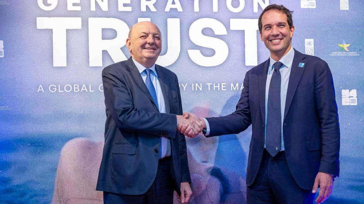 Gilberto Pichetto Fratin (Mase) e Agostino Inguscio (Undp)