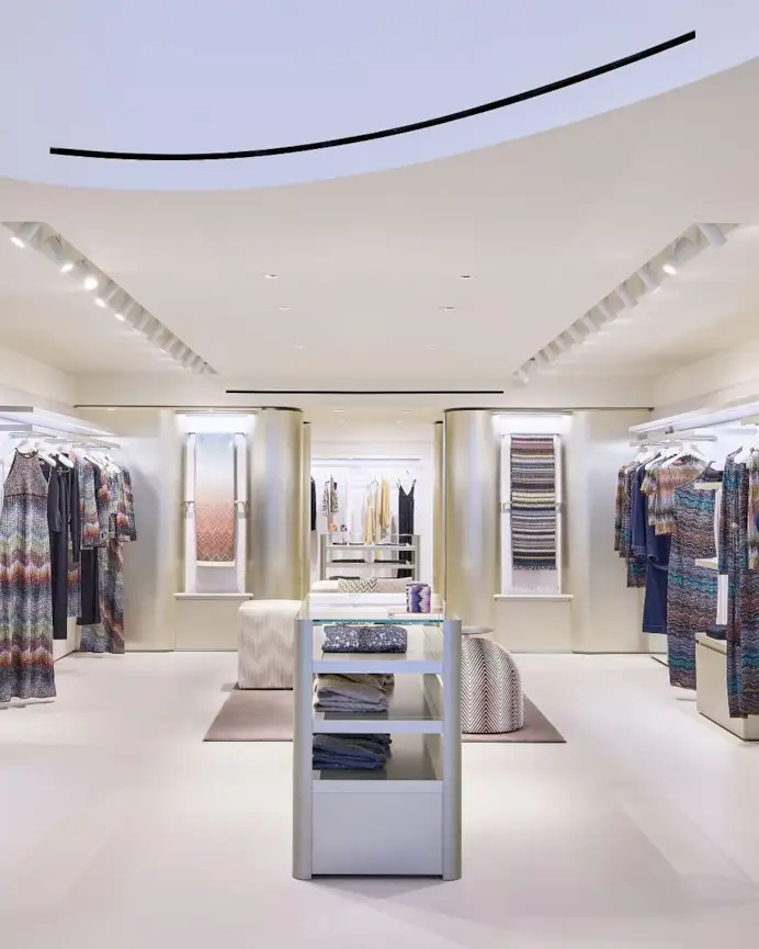 L'interno della boutique di Missoni a New York (courtesy Missoni)