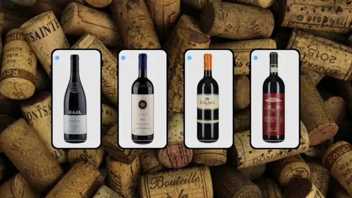 Sul podio della classifica, al primo posto c'è il Barbaresco Sorì Tildin (Gaja), al secondo il Sassicaia 2022 (Tenuta San Guido) e al terzo, a parimerito, il Solaia 2022 (Marchesi Antinori) e il Barbaresco Riserva Asili 2020 (Bruno Giacosa).