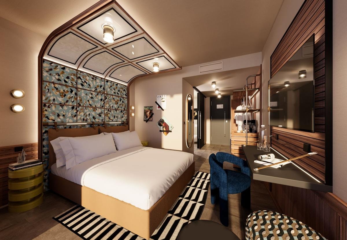 Una delle camere del Canopy by Hilton Milan Duomo.