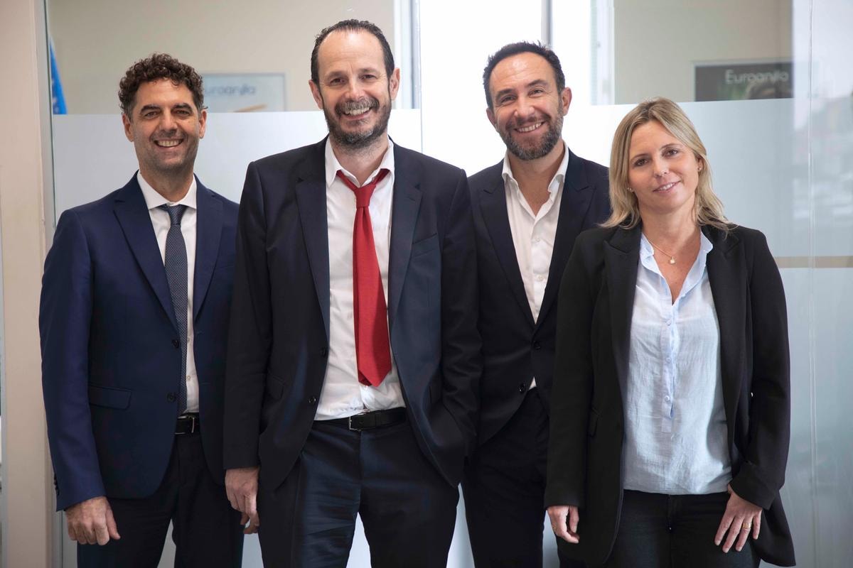 Luca Fini, Ansano Cecchini, Mario Monzo e Olivia Bernacchi, soci fondatori di Euroansa