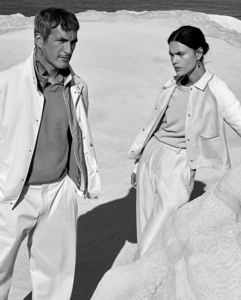 Ilay Kurelovic e Myriam Tran nella campagna spring-summer 2026 di Paul & Shark (courtesy Paul & Shark)