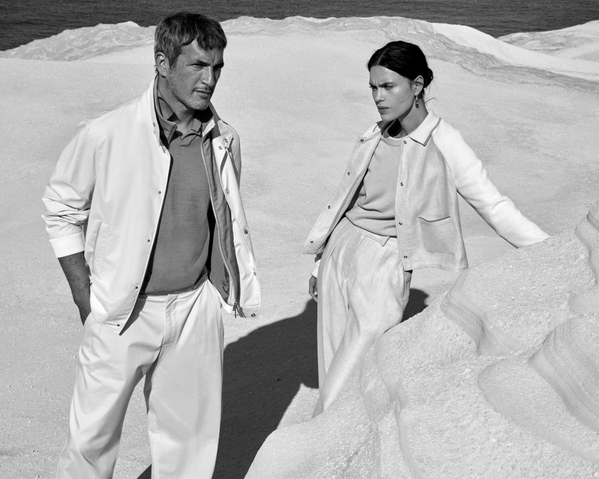 Ilay Kurelovic e Myriam Tran nella campagna spring-summer 2026 di Paul & Shark (courtesy Paul & Shark)