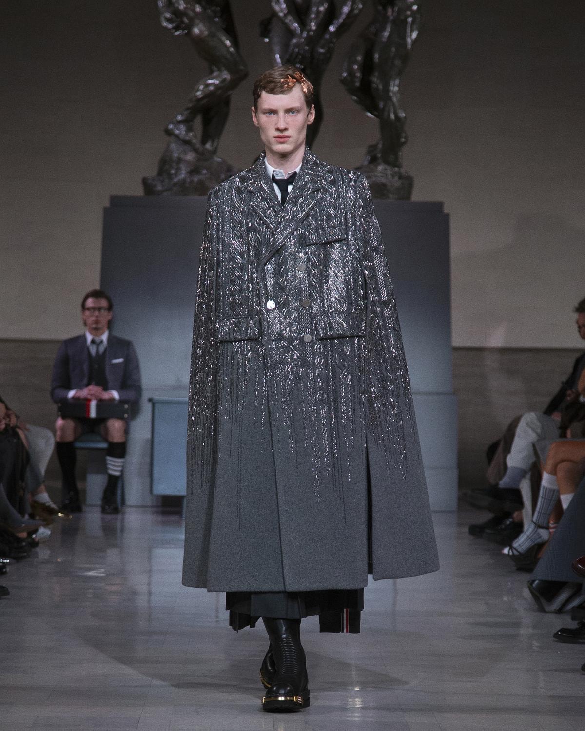 Un look Thom Browne fall 2026 (courtesy Thom Browne)