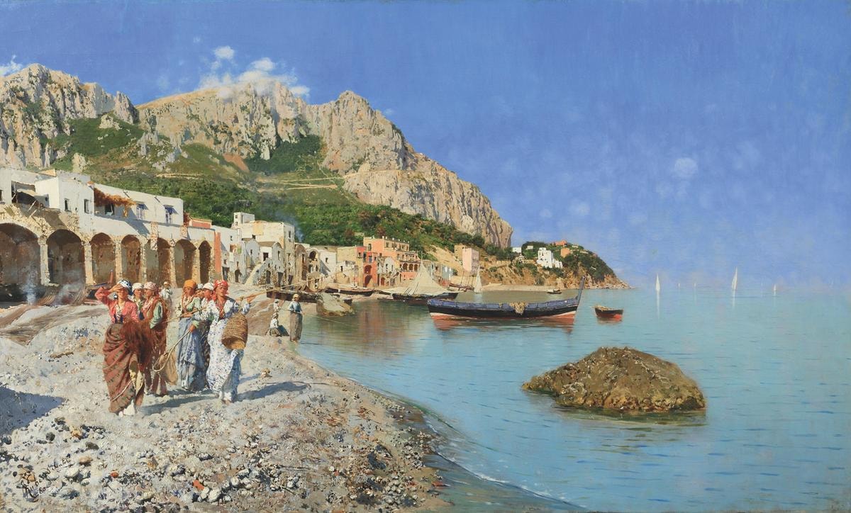 Rubens Santoro, Monte Tiberio, 1880, olio su tela.