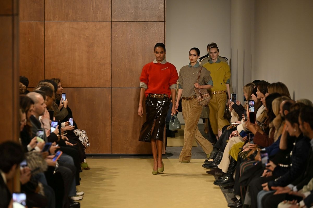Il finale della sfilata Tory Burch fall-winter 2026/27 (ph Francesc Ten/MFF)