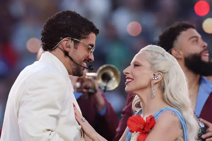 Bad Bunny e Lady Gaga al Super Bowl (courtesy Chopard)
