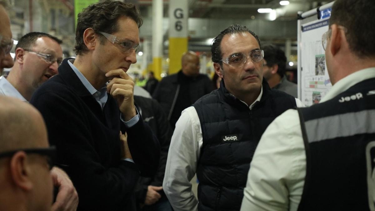 John Elkann e Antonio Filosa
