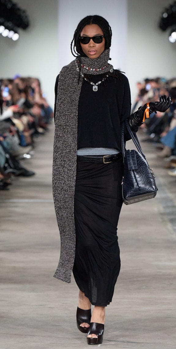 Un look 7 for all mankind autunno-inverno 2026 (ph Isidore Montag, courtesy 7 for all mankind)