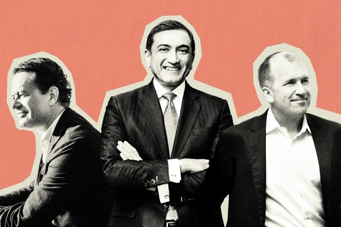 Da sinistra: John Furner di Walmart, Shailesh Jejurikar di Procter & Gamble e Michael Fiddelke di Target