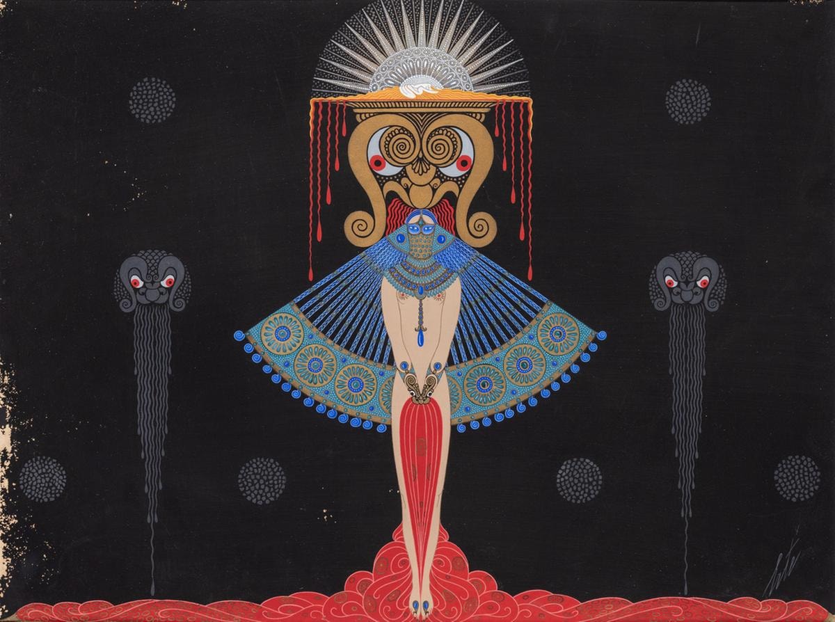 Erté - Romain de Tirtoff (1892-1990), Salomé, 1926,  Collezione Franco Maria Ricci, Labirinto della Masone, Fontanellato (Pr)