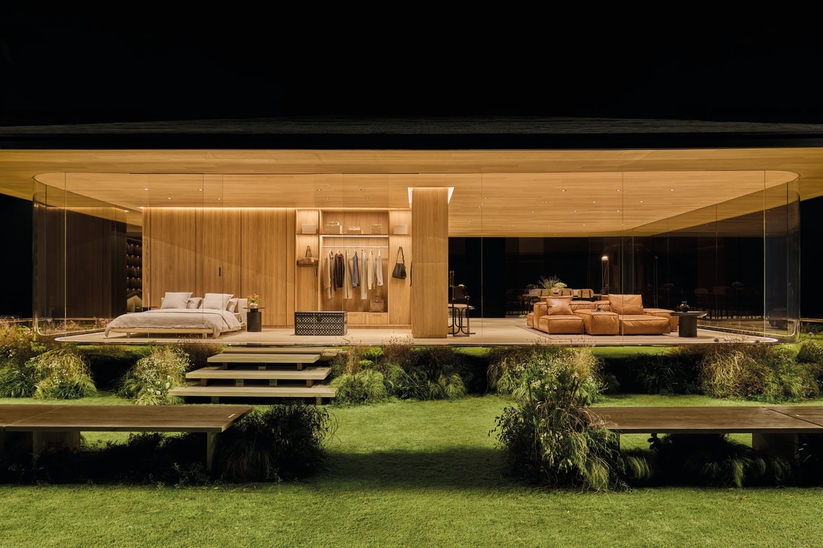 L’allestimento dello show Louis Vuitton fall-winter 2026/27 (courtesy Louis Vuitton)