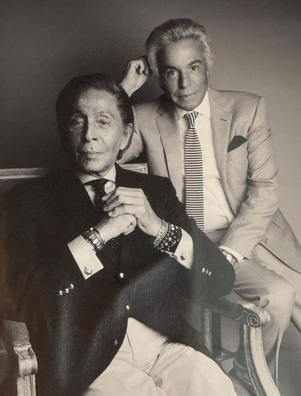Un ritratto di Valentino Garavani e Giancarlo Giammetti (foto courtesy Fvg)