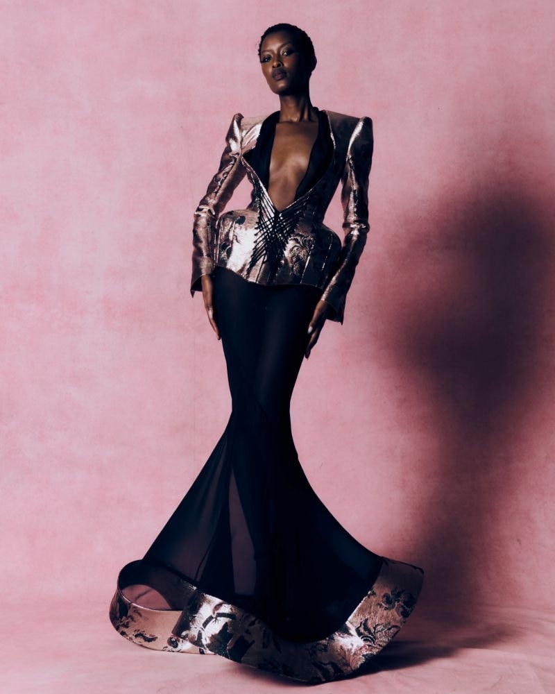 Un look Harris Reed fall-winter 2026 (ph Suleika Mueller, courtesy Harris Reed)