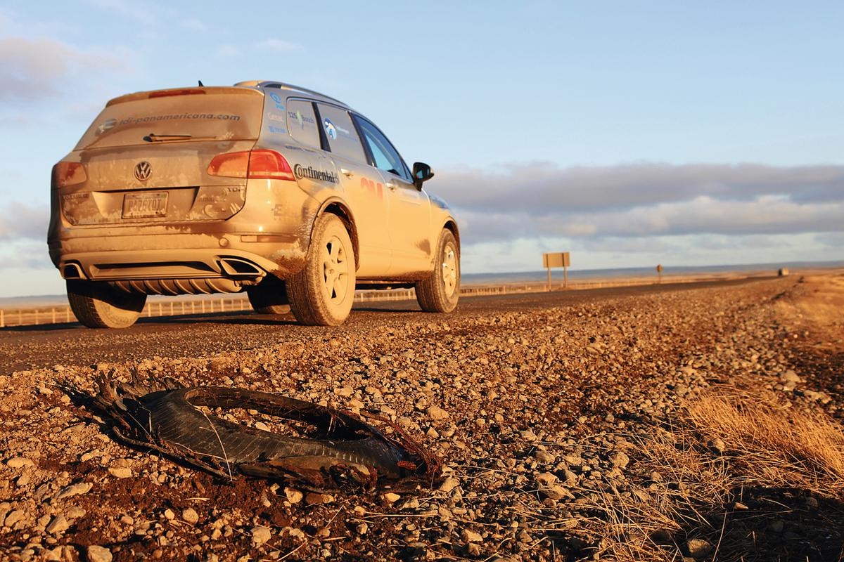 Rainer Zietlow alla guida della Touareg V6 TDI nella famosa gara Carretera Panamericana
