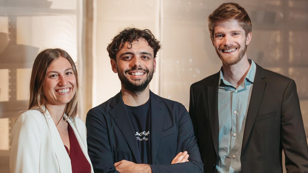 I founder di Lexroom: Martina Domenicali, Paolo Fois e Andrea Lonza