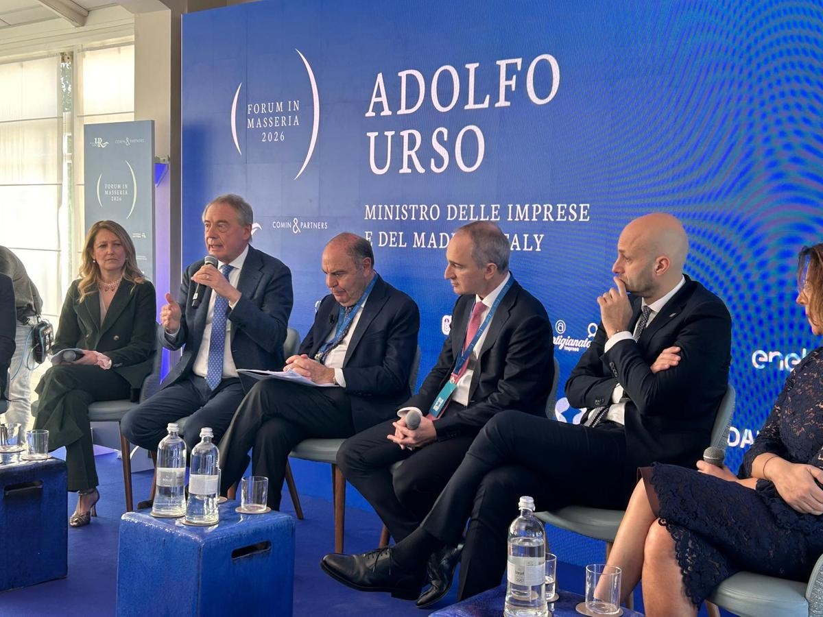 Il ministro Mimit Adolfo Urso al Forum in Masseria