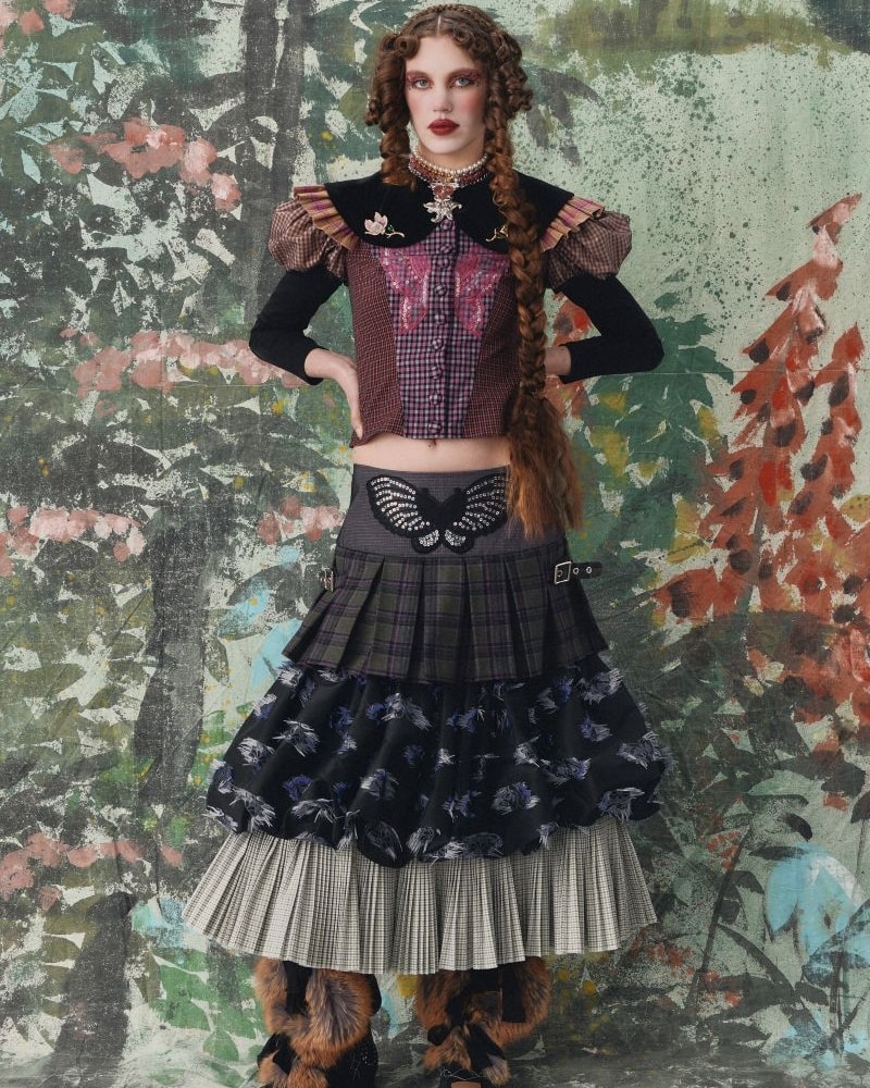 Un look Chopova Lowena autunno-inverno 2026 (courtesy Chopova Lowena)
