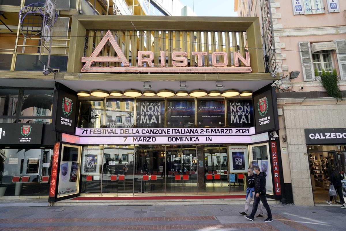 Il Teatro Ariston di Sanremo