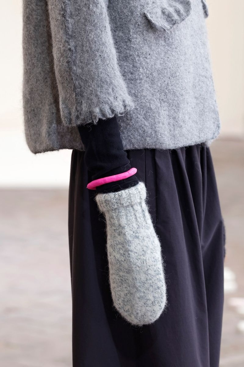 Un dettaglio di un look Daniela Gregis fall-winter 2026/27 (ph Francesc Ten/MFF)