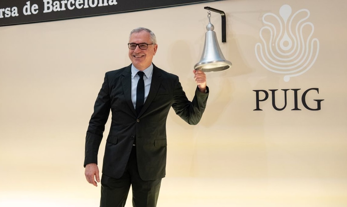 Marc Puig alla cerimonia di quotazione di Puig (courtesy Puig)