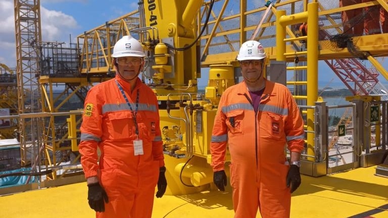 Alessandro Puliti, ceo Saipem (a destra nella foto)