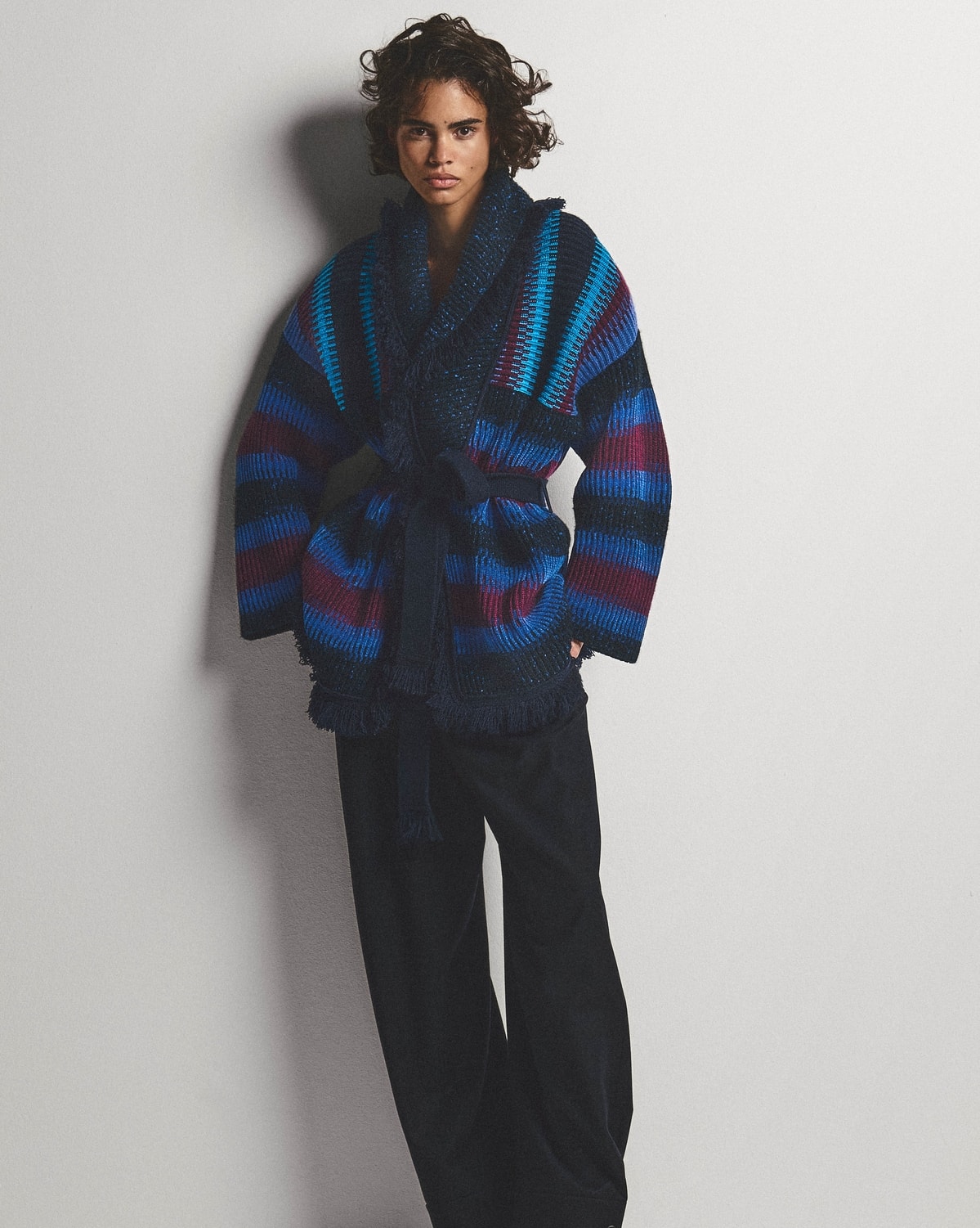 Un look Giorgio Armani x Alanui fall-winter 2026/27 (courtesy Giorgio Armani)