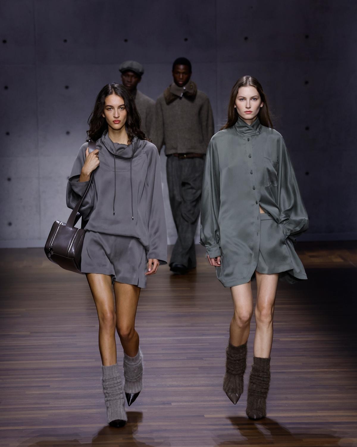 Due look Emporio Armani fall-winter 2026/27 (ph Francesc Ten/MFF)