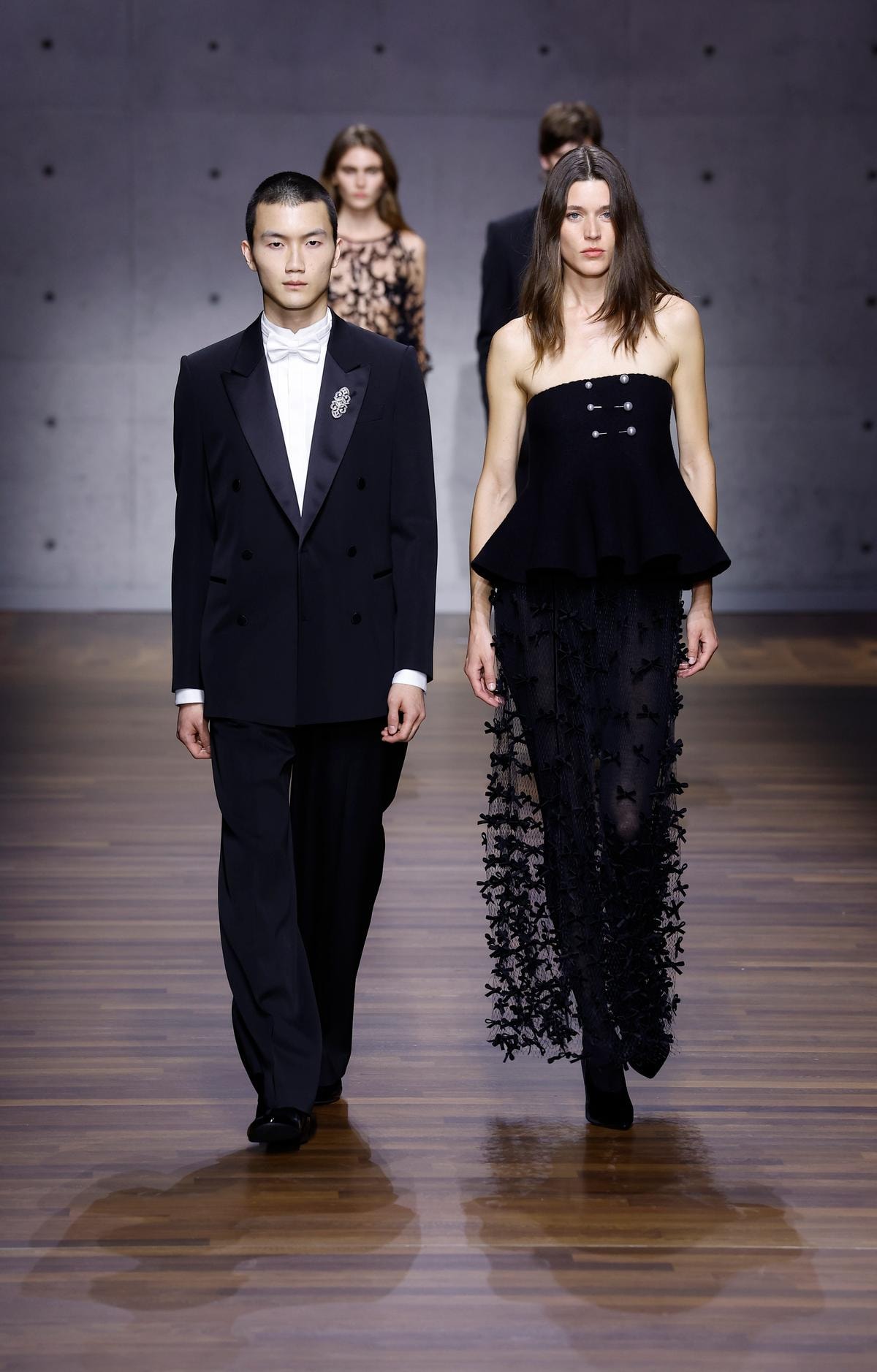 Due look Emporio Armani fall-winter 2026/27 (ph Francesc Ten/MFF)