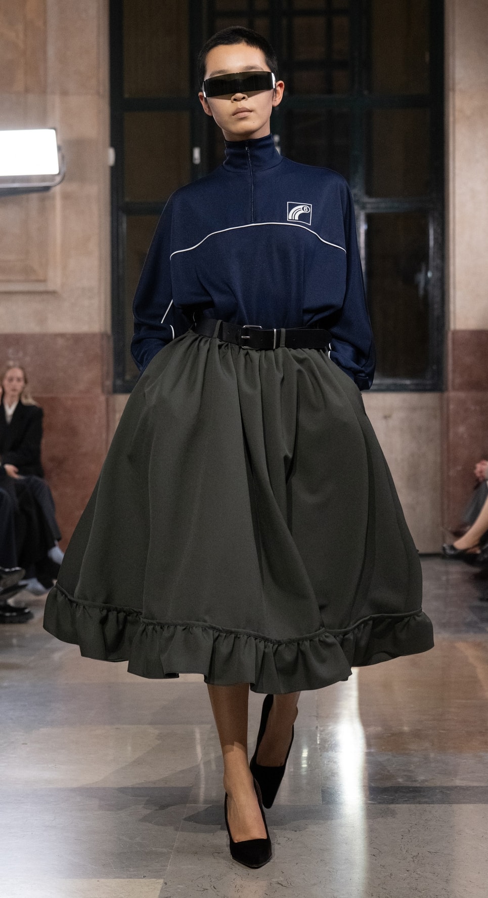 Un look MM6 Maison Margiela fall-winter 2026/27 (courtesy MM6 Maison Margiela)