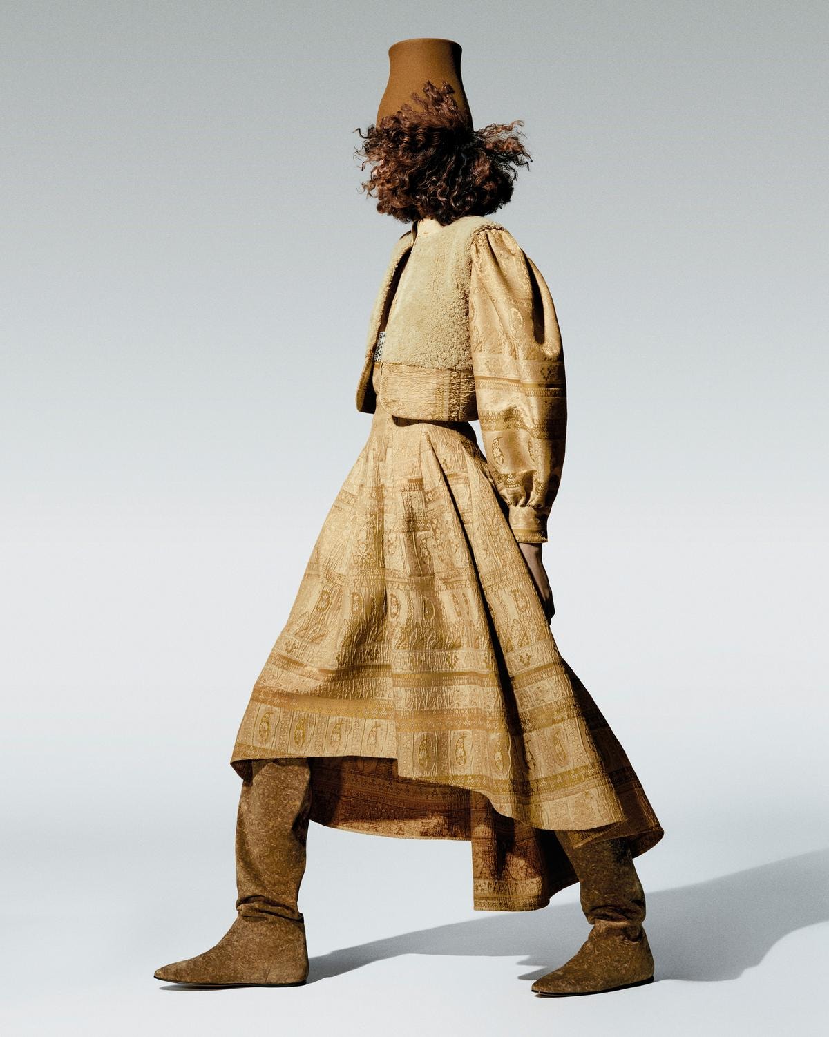 Un look Loro Piana fall-winter 2026/27 (courtesy Loro Piana)