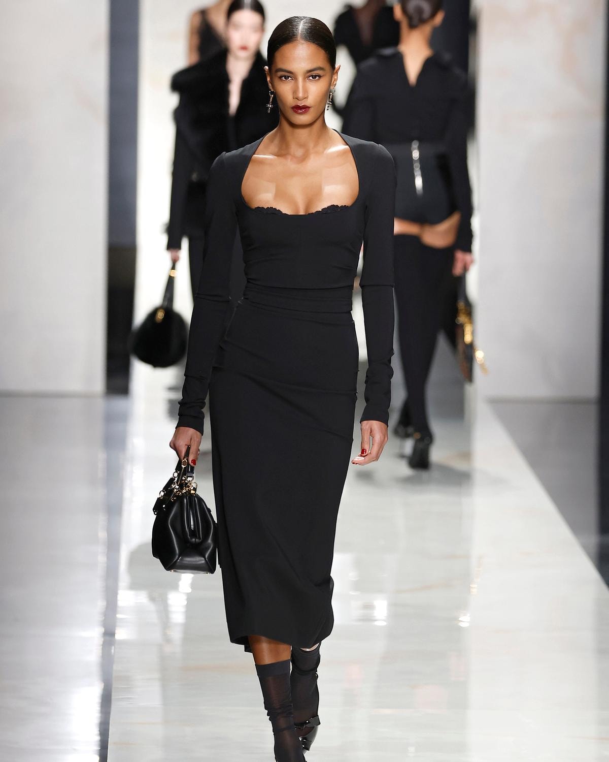 Un look Dolce&Gabbana fall-winter 2026/27 (ph Francesc Ten/MFF)